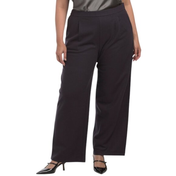 EILEEN FISHER Plus Wool High Waist Boiled Jersey Pants